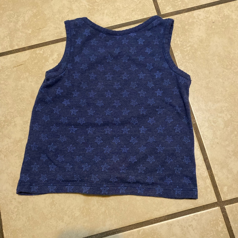 Tommy Hilfiger Kids Navy Tank Top with Red Sequin Heart - Picture 3 of 3